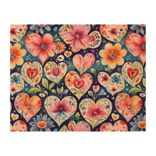 Art Hearty and Posey Wood Plaque