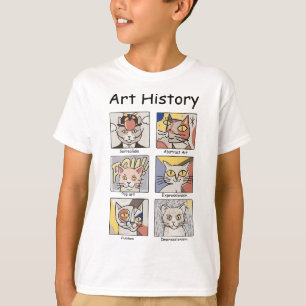 Art History Funny Cat Art Lover Painting Painter A T-Shirt