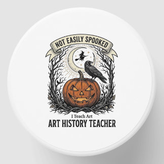 Art History Teacher Shirt with Spooky Pumpkin Engr Mini Candle Favors