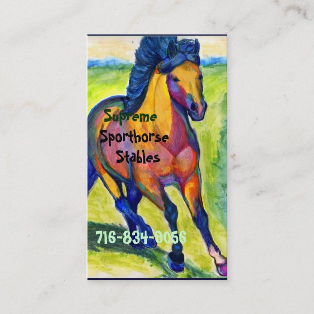 Art Horse Business Card (Front)