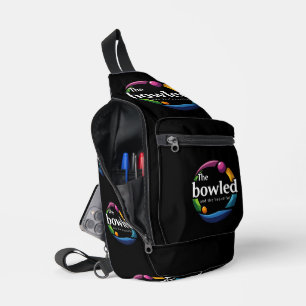 "Art in Motion: Circular Lawn Bowls Bowled Logo, Sling Bag