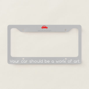 Art In Motion License Plate Frame (Grey)