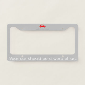 Art In Motion License Plate Frame (Grey)