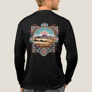Art-Inspired Sunset Scenery Long Sleeve Shirt 