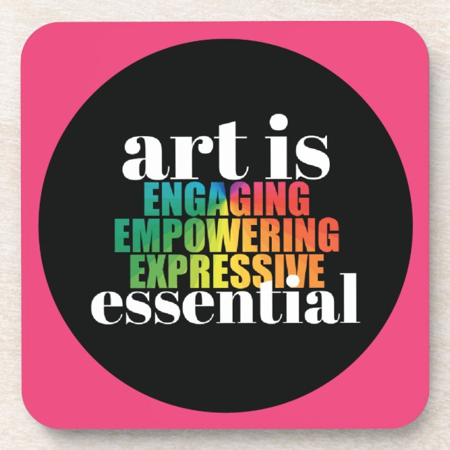 Art is ESSENTIAL Coaster Set (Front)