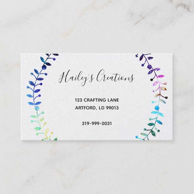 Art is Individuality Business Card (Front)