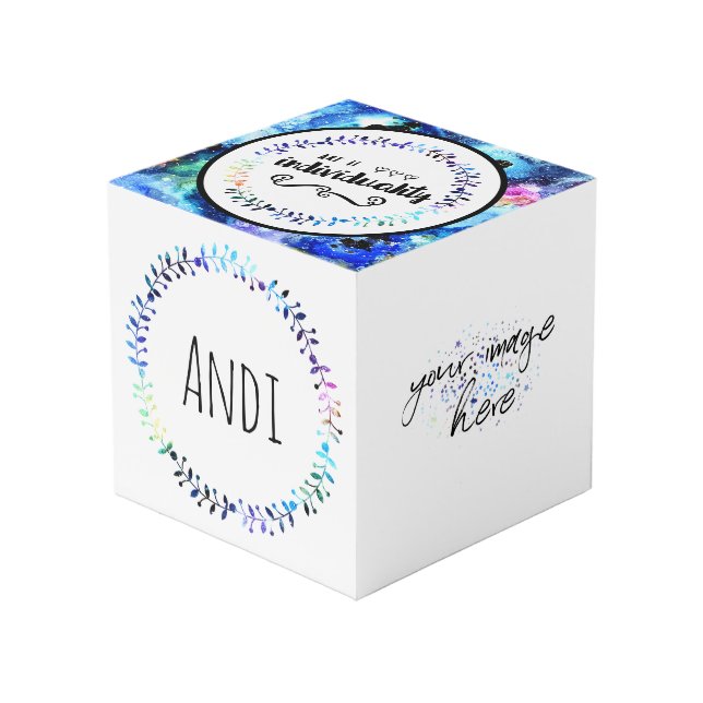 Art is Individuality Cube (Front Angled)