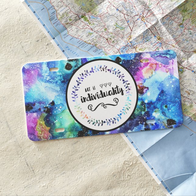 Art is Individuality License Plate (In Situ)