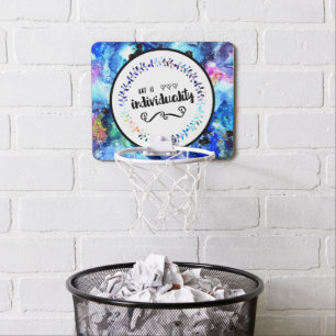Art is Individuality Mini Basketball Hoop