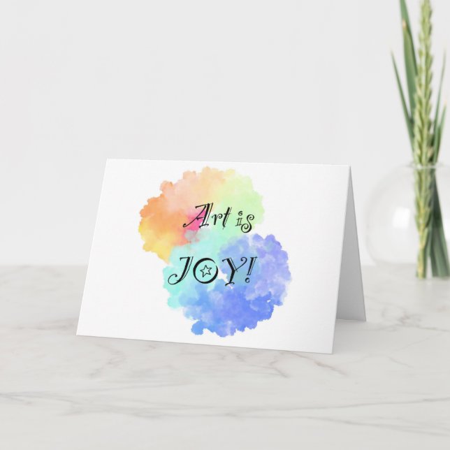 Art is Joy card (Front)