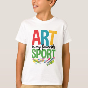 Art Is My Favorite Sport Artist Art Teacher T-Shirt