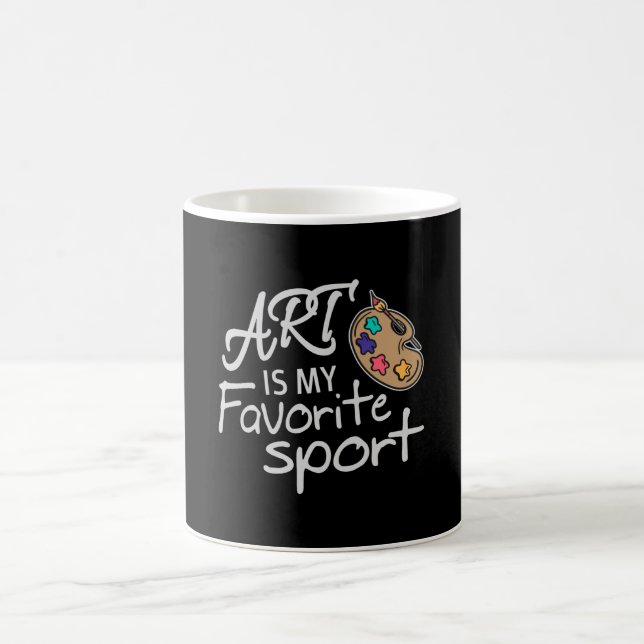Art Is My Favorite Sport Coffee Mug (Center)