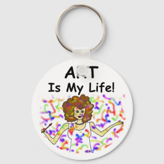 Art Is My Life Keychain