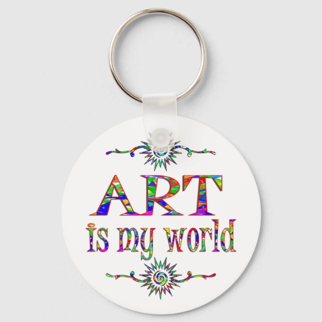 Art is My World Keychain (Front)