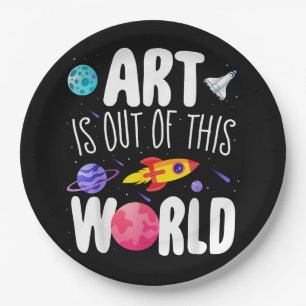 Art is Out of This World Teacher Appreciation Week Paper Plates