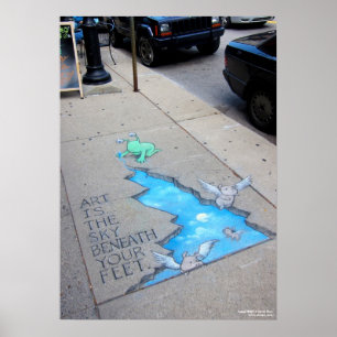 art is the sky beneath your feet poster