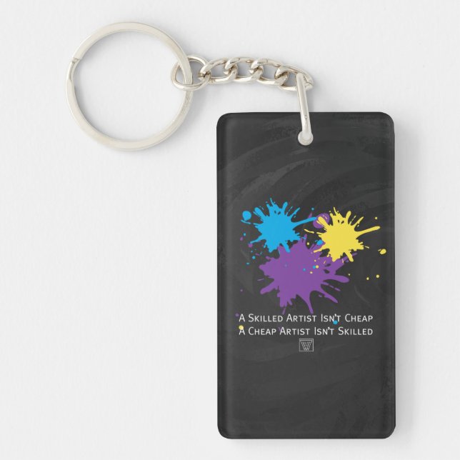 Art Isnt Cheap Keychain (Front)