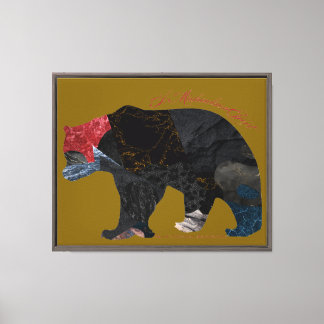 Art It's Official Bear #033e - A MichaelsonEffect Canvas Print