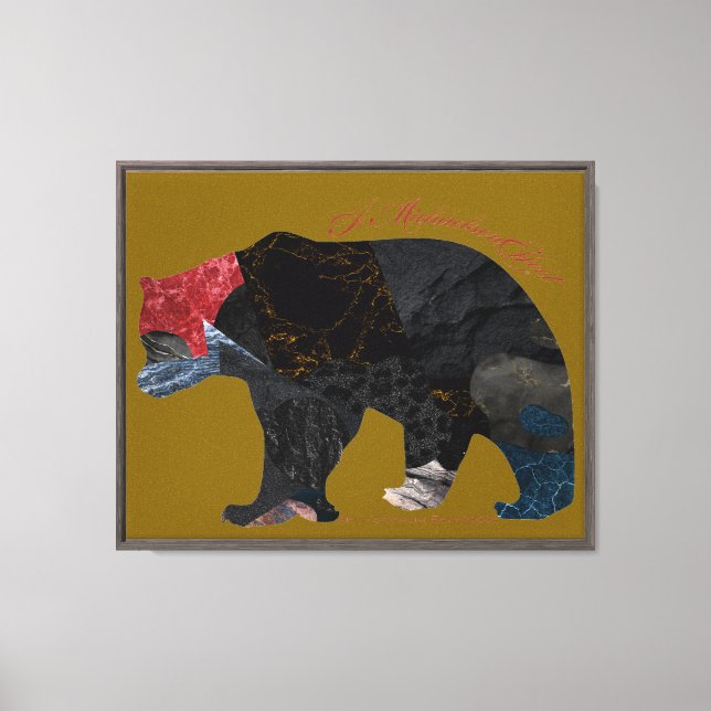 Art It's Official Bear #033e - A MichaelsonEffect Canvas Print (Front)