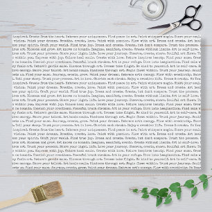 Art Journal Affirmations Tissue Paper