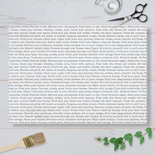 Art Journal Affirmations Tissue Paper (Creator Uploaded)