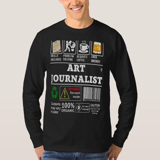 Art Journalist Skills Included Problem Solving Lab T-Shirt (Front)