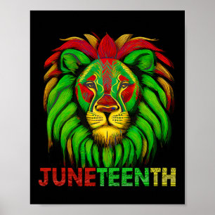 Art Juneteenth African American Black King History Poster