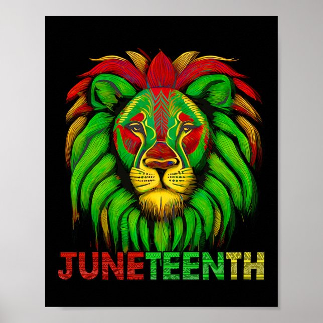 Art Juneteenth African American Black King History Poster (Front)