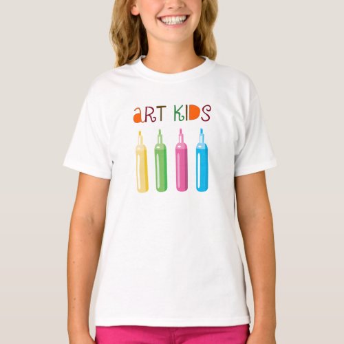 Art Kids Magic Marker Artistic Kid T_Shirt