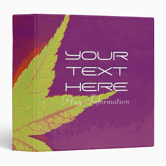 Art leaf 10 | Personalized binders (Front/Spine)
