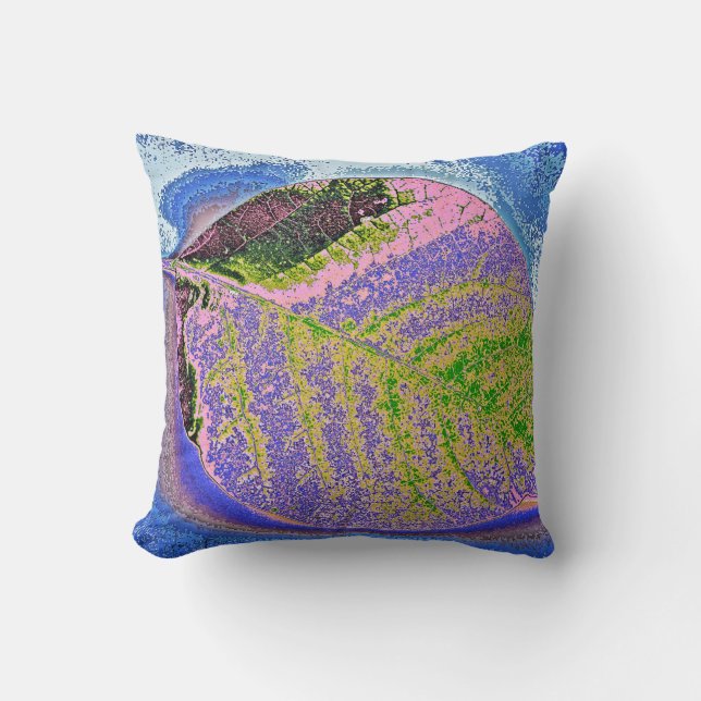 Art leaf autumn 10 throw pillow (Front)