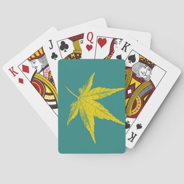 Art Leaf Poker Cards (Back)