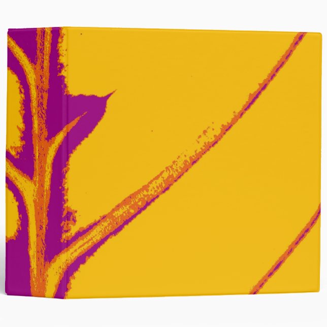 Art leaf vintage 13 3 ring binder (Front/Spine)