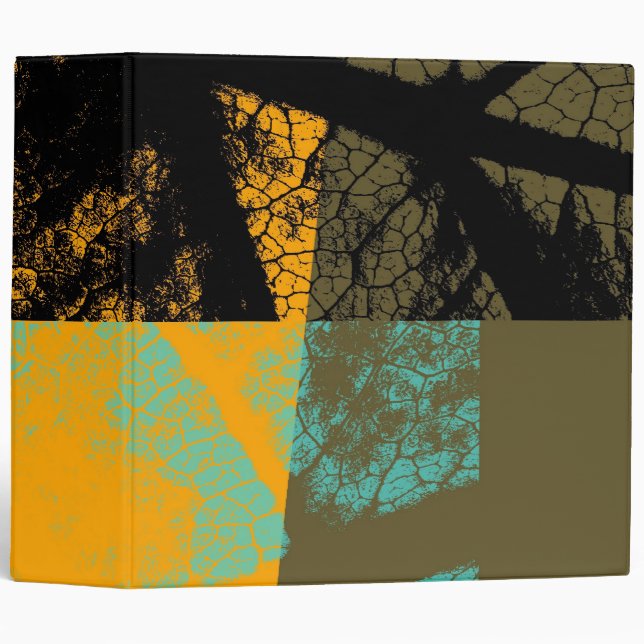 Art leaf vintage 8 3 ring binder (Front/Spine)