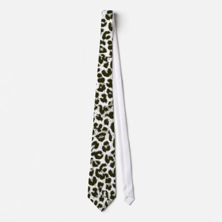 Art Leopard Fur 6 Neck Tie