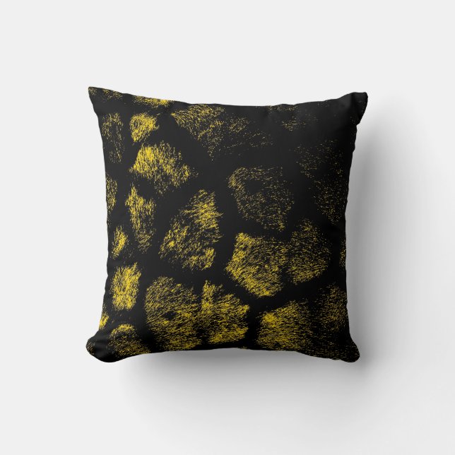 Art leopard fur 8 throw pillow (Front)