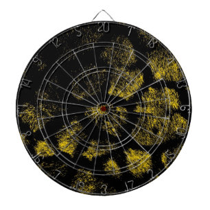 Art leopard fur dartboard