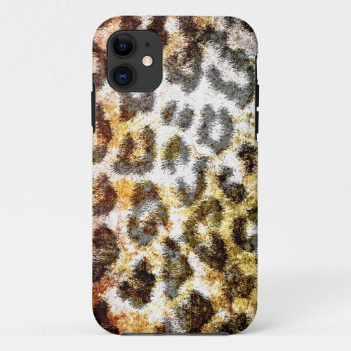 Art Leopard Print Skin Fur iPhone 11 Case