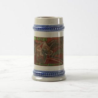 art life flyer beer stein