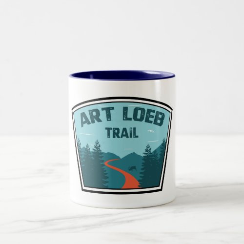 Art Loeb Trail North Carolina Two_Tone Coffee Mug