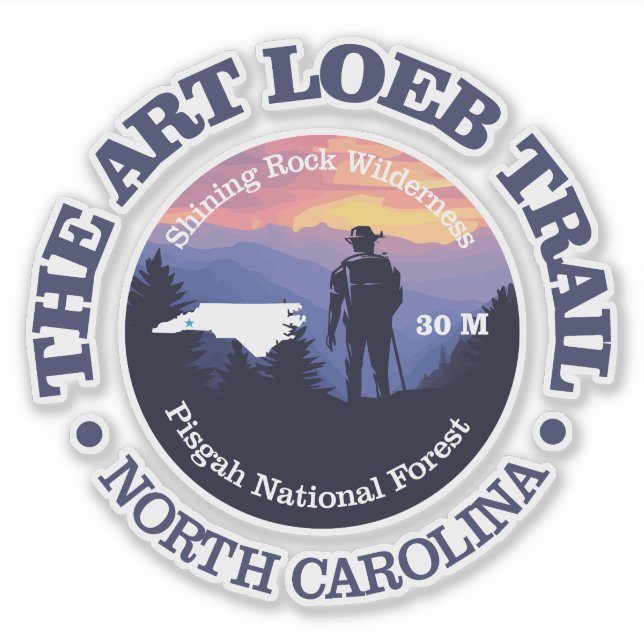 Art Loeb Trail (rd2) Sticker (Front)
