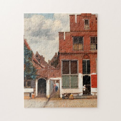 Art Lover Gift The Little Street Vermeer Jigsaw Puzzle