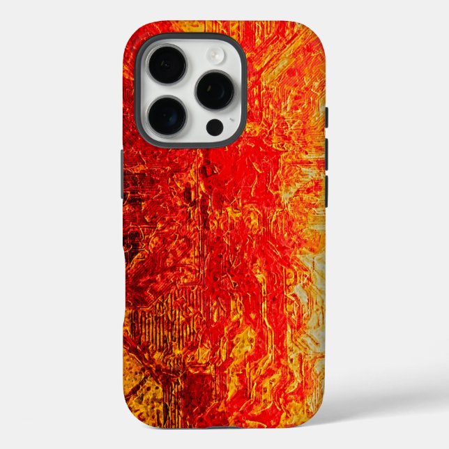 art lovers and trendsetters red and yellow Case-Mate iPhone case (Back)