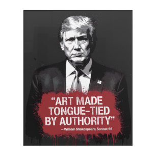 Art Made Tongue-Tied Shakespeare Quote Graffiti