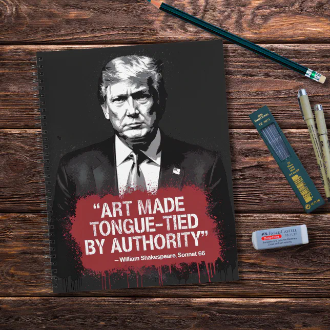 Art Made Tongue-Tied Notebook – Shakespeare Graffiti Journal