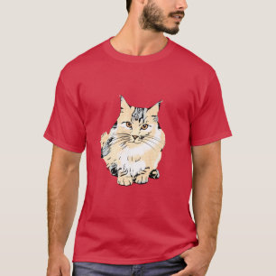 Art Main Coon Cat graphic design Oversized 2 T-Shirt
