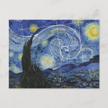 Art Meets Math  Van Gogh Meets Fibonacci Card by Ars_Brevis at Zazzle