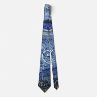 Art Meets Math, Van Gogh Meets Fibonacci Card Neck Tie