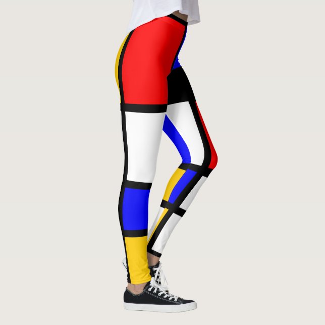 Art Mondrian Style Leggings (Right)