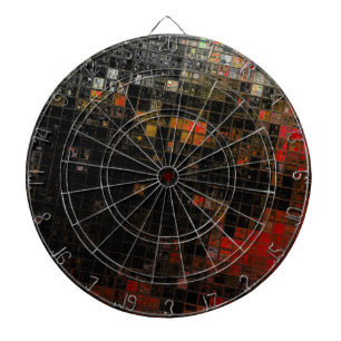 Art mosaic grunge textures graphic dart board